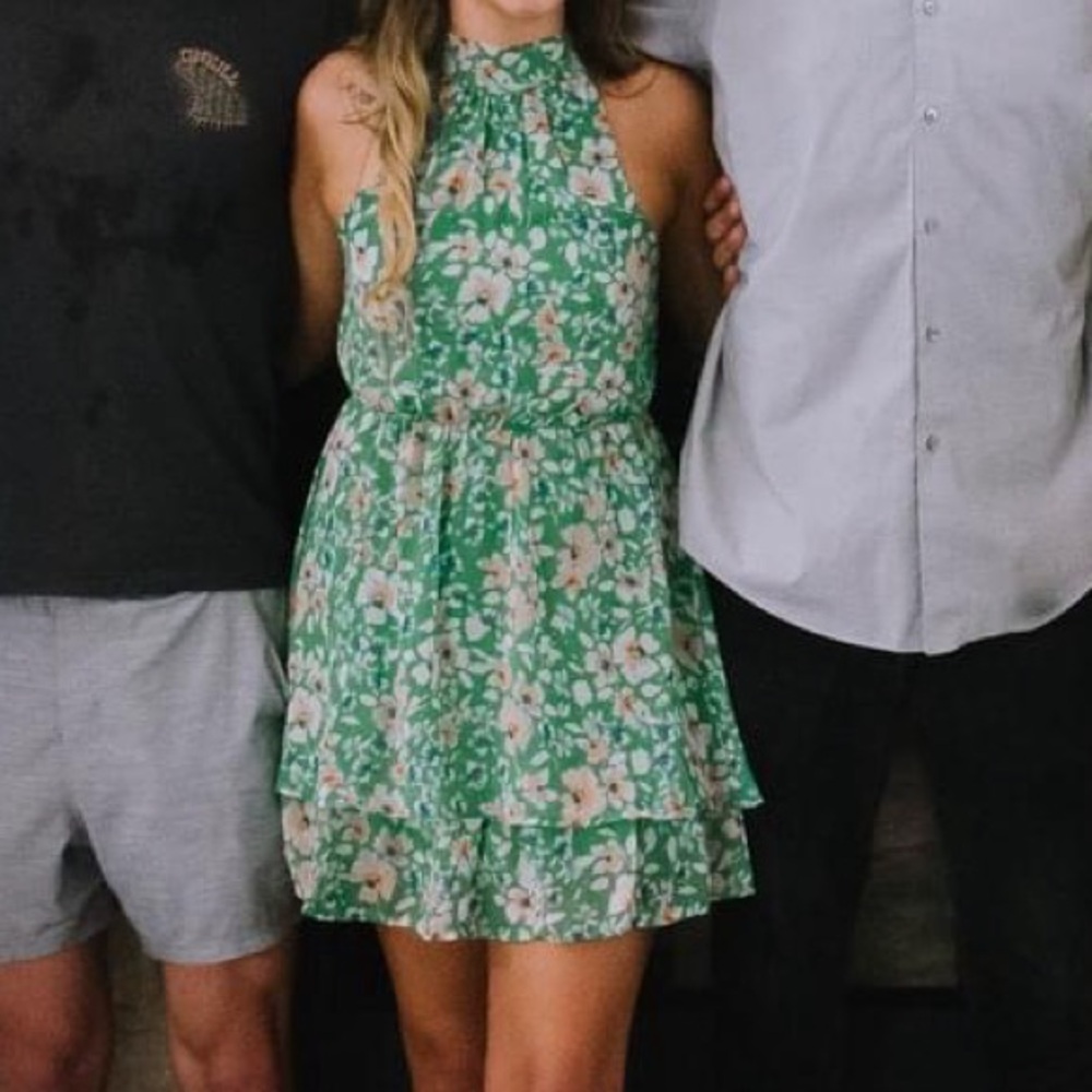 Sienna Sky Green Floral Dress